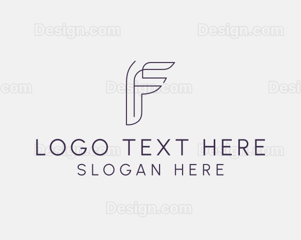 Generic Business Letter F Logo