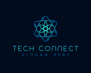 Atom Circuit Tech logo design