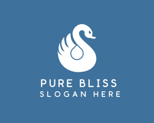 Swan Bird Spa logo design