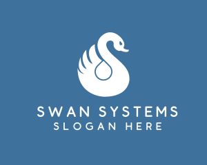 Swan Bird Spa logo design