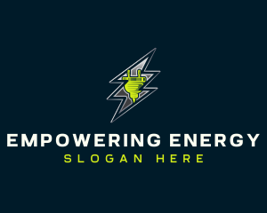 Electric Plug Energy logo design