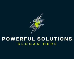 Electric Plug Energy logo design