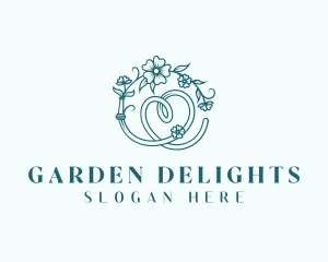 Flower Gardening Hose logo design