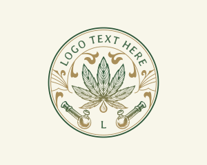 Cannabis Oil Dispensary Pipe logo