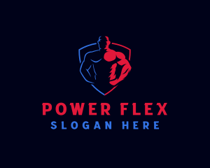 Muscular Man Fitness logo