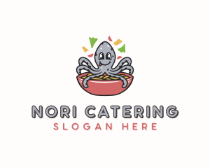 Squid Noodles Dining logo design