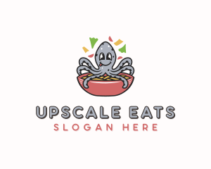 Squid Noodles Dining logo design