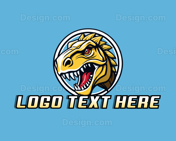 Gaming T-Rex Dinosaur Logo