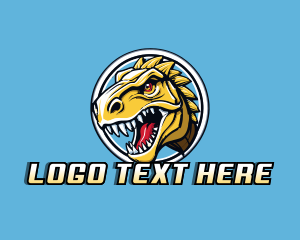 Gaming T-Rex Dinosaur logo