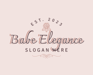 Luxury Elegant Floral Business  logo design