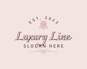 Luxury Elegant Floral Business  logo design