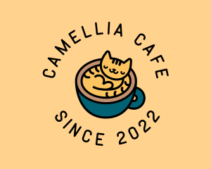 Sleeping Cat Cafe logo design