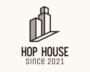 Skyscraper Roof Housing logo design