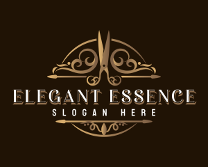 Premium Vintage Scissors Logo