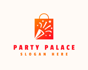 Party Shopping Bag Product logo design