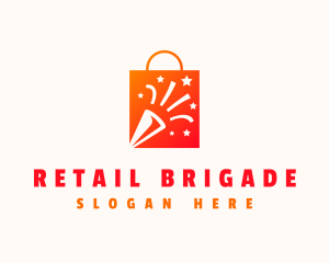 Party Shopping Bag Product logo design