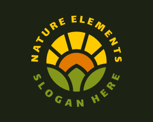 Natural Leaf Sunlight logo design