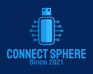 Blue USB Network  logo
