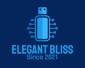 Blue USB Network  logo