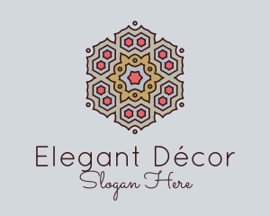 Mandala Textile Decor  logo design