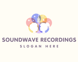 Child Singer Recording logo design