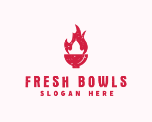 Hot Fire Bowl logo design