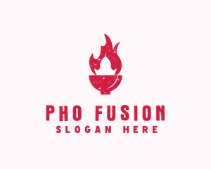 Hot Fire Bowl logo design