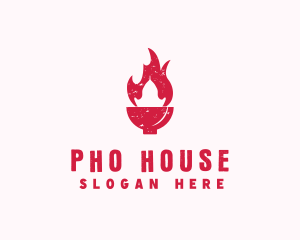 Hot Fire Bowl logo design