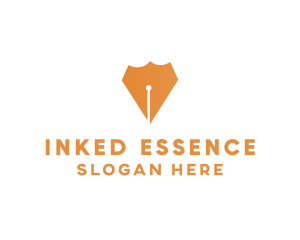 Ink Pen Shield logo design