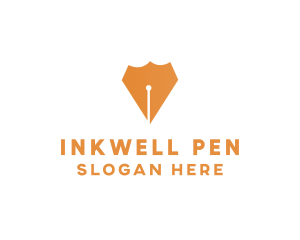 Ink Pen Shield logo design