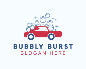 Automotive Car Wash Bubbles logo design