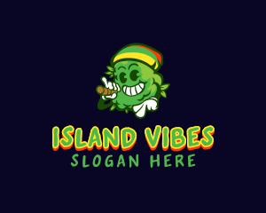 Reggae Cannabis Marijuana logo