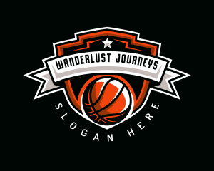 Basketball Hoops Sports Logo