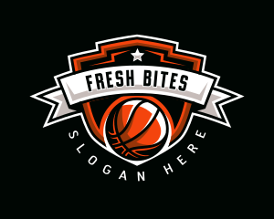 Basketball Hoops Sports logo design