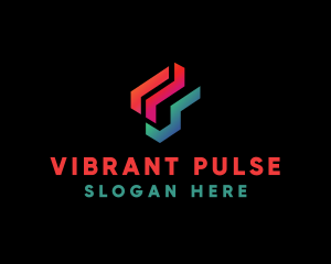 Gradient Colorful Abstract Lines  logo