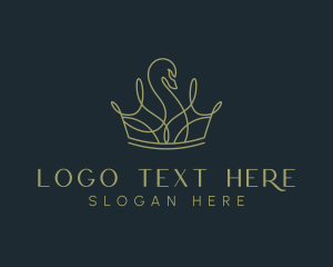 Luxury Swan Crown logo