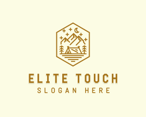 Outdoor Evening Camp Site logo design