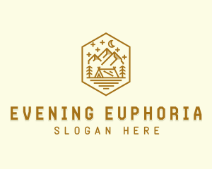 Outdoor Evening Camp Site logo design