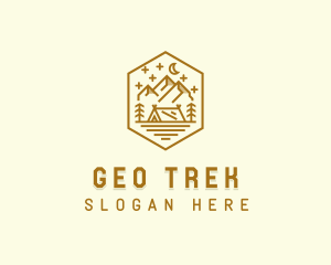 Outdoor Evening Camp Site logo design