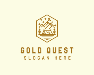 Outdoor Evening Camp Site logo design