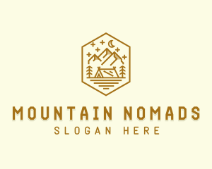 Outdoor Evening Camp Site logo design