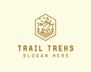 Outdoor Evening Camp Site logo design