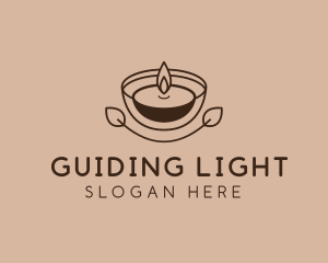 Tea Light Candle Spa  logo design