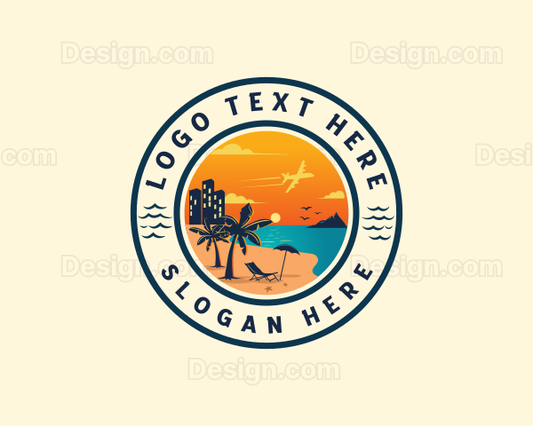 Coastal Beach Travel Logo