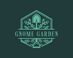 Plant Shovel Gardening logo design