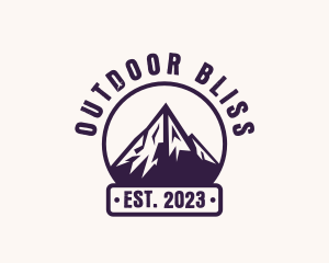 Outdoor Mountain Hiking logo design