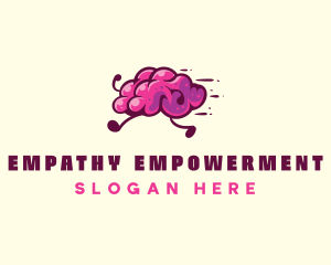 Brain Run Running logo design