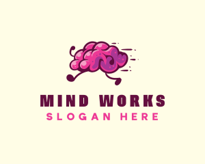 Brain Run Fitness logo design