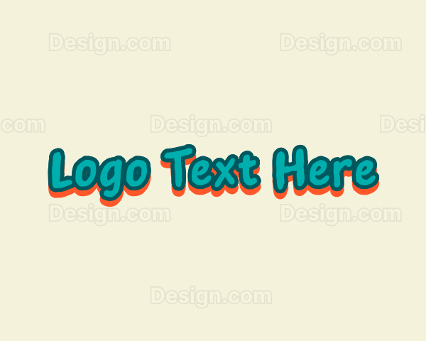 Cute Playful Cartoon Logo