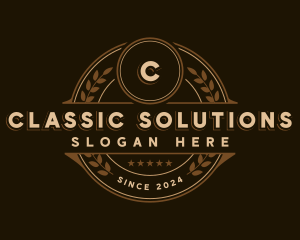 Classic Wreath Business logo design